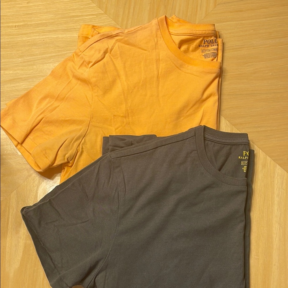 Polo Ralph Lauren T-Shirts in Orange and Gray Men’s Small